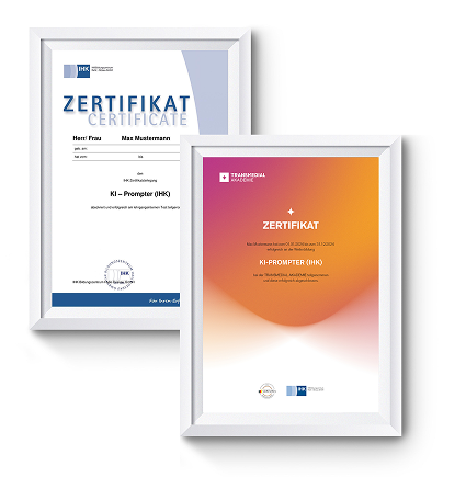 Zertifikate IHK Transmedial Akademie
